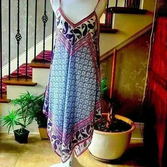 JOLT  sleeves scarf style sundress XL. Fully lined.  Paisley print. Exc cond - Picture 13 of 16